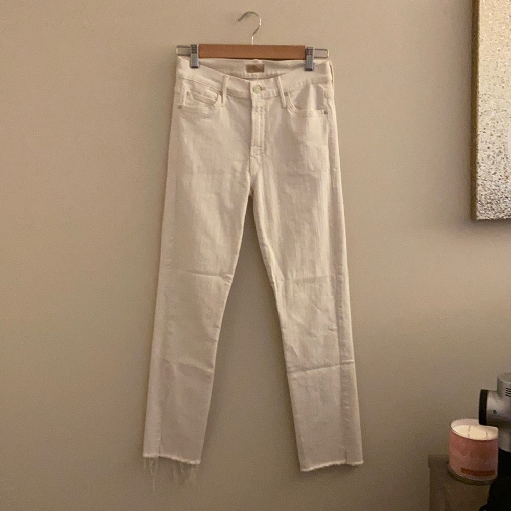 Cream MOTHER jeans